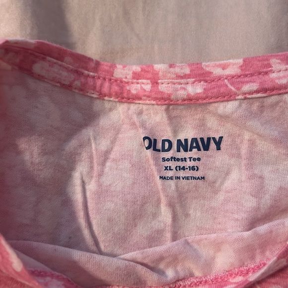 Bundle 3 for $15 Girls Old Navy pink floral print tee girls size xl - Picture 2 of 2